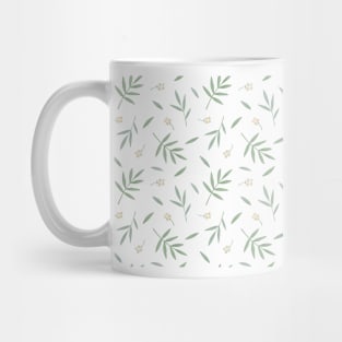 Watercolor print with leaves and flowers Mug